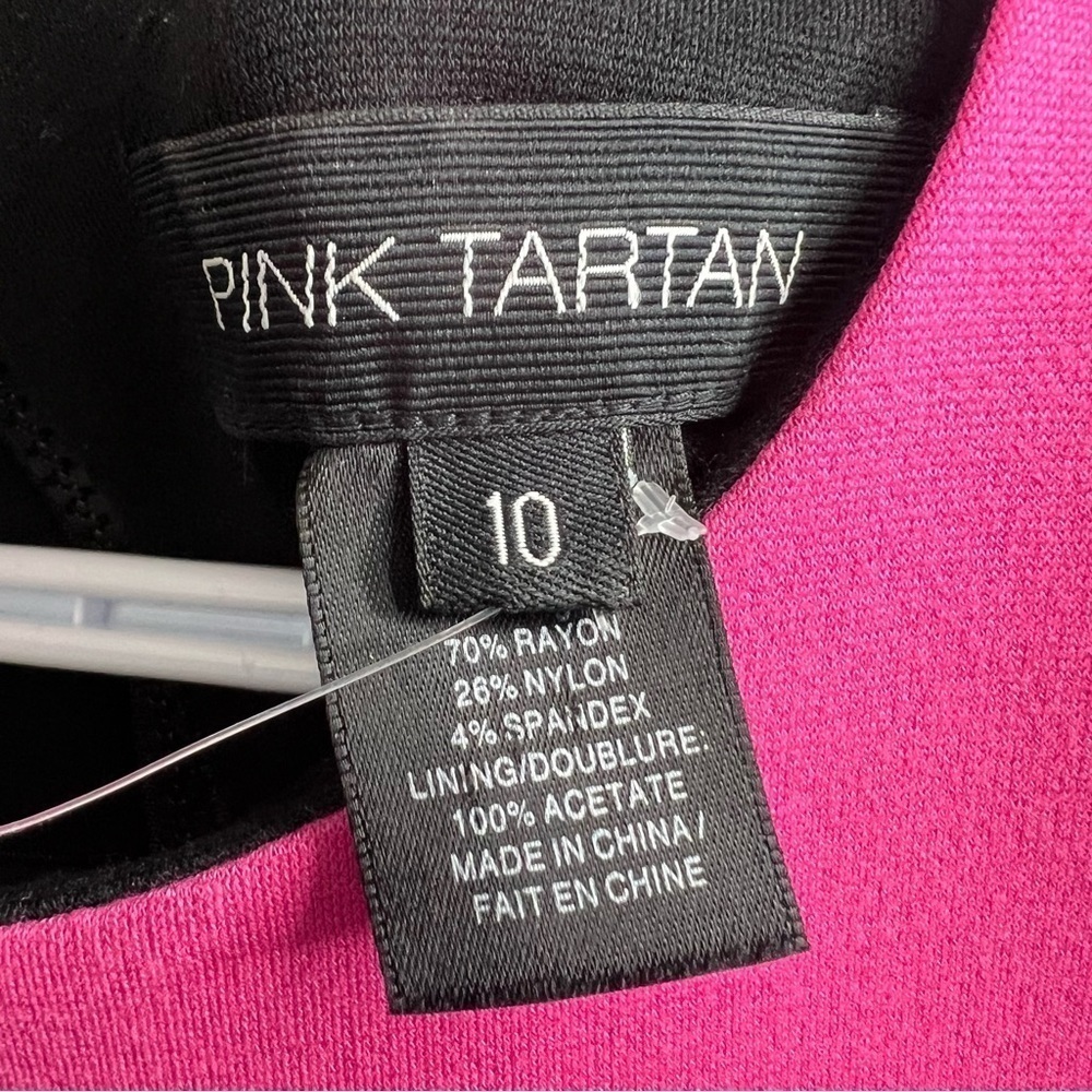 Pink Tartan Black-Pink Sleeveless Dress size 10 - Picture 10 of 10